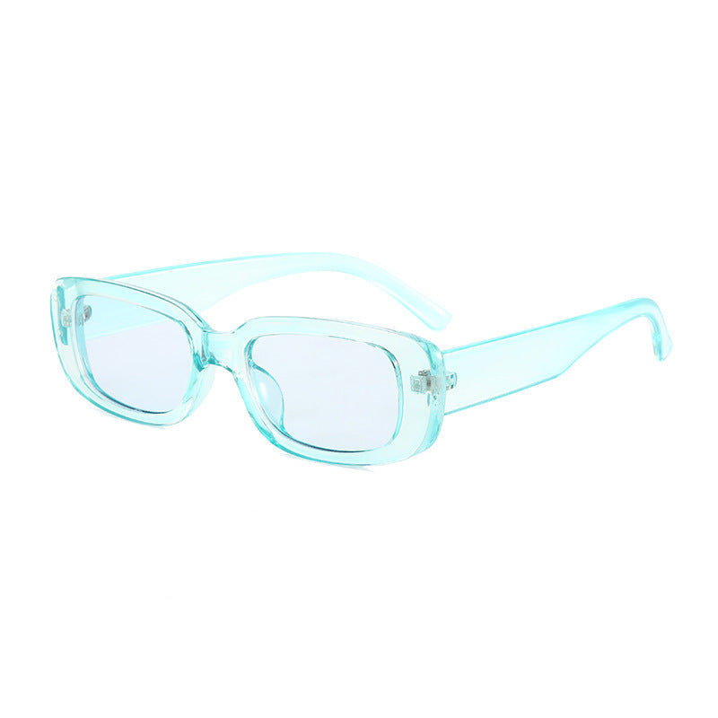 Damen modische Retro-Sonnenbrille mit rechteckigem Rahmen Karnz