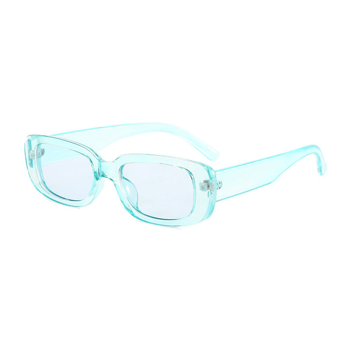 Damen modische Retro-Sonnenbrille mit rechteckigem Rahmen Karnz