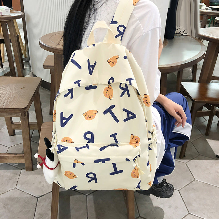 Bunte Grafik-Schulrucksack Karnz