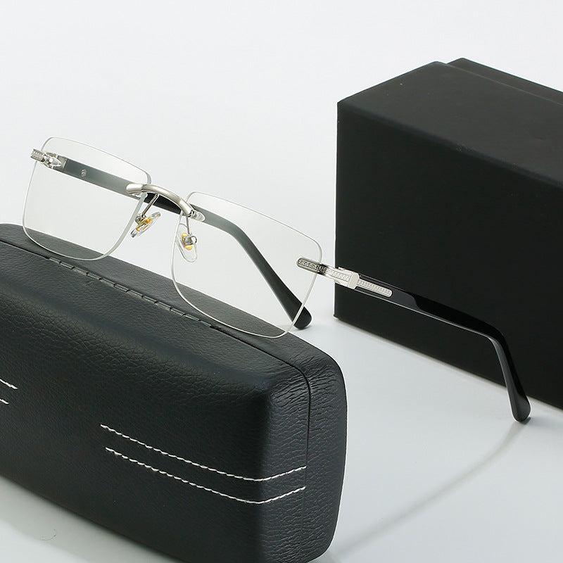 Damen modische Sonnenbrille mit stilvollem, eckigem Rahmen und eleganten Metallakzenten Karnz