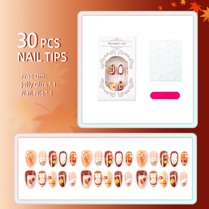 Saisonale Themen Druck-Nagelkunst Set