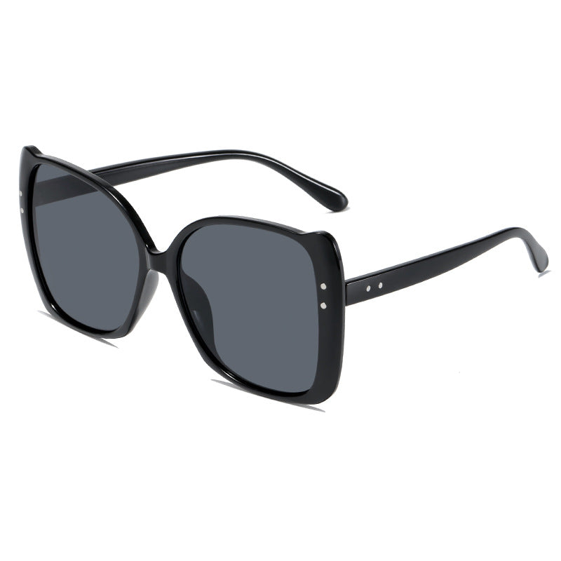 Damen oversized Sonnenbrille mit braunem Farbverlauf Karnz