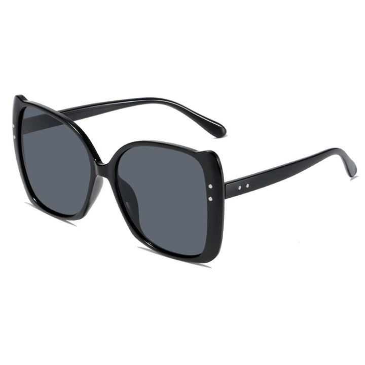 Damen oversized Sonnenbrille mit braunem Farbverlauf Karnz