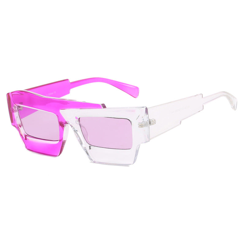 Damen trendy geometrische Sonnenbrille Karnz