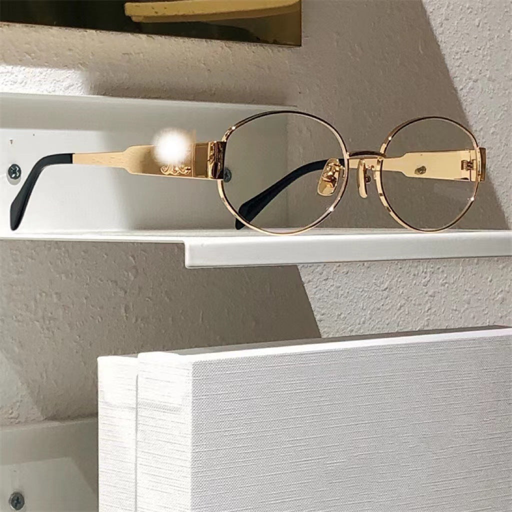 Damen exklusive ovalförmige Designer-Sonnenbrille Karnz