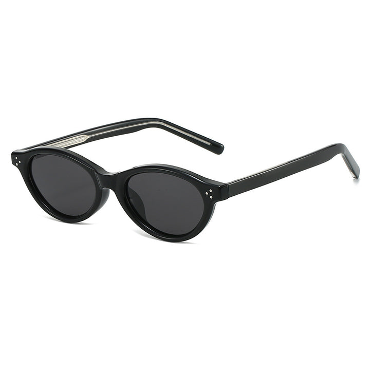 Damen Cat-Eye Sonnenbrille mit elegantem, transparentem Rahmen und UV400-Schutz Karnz