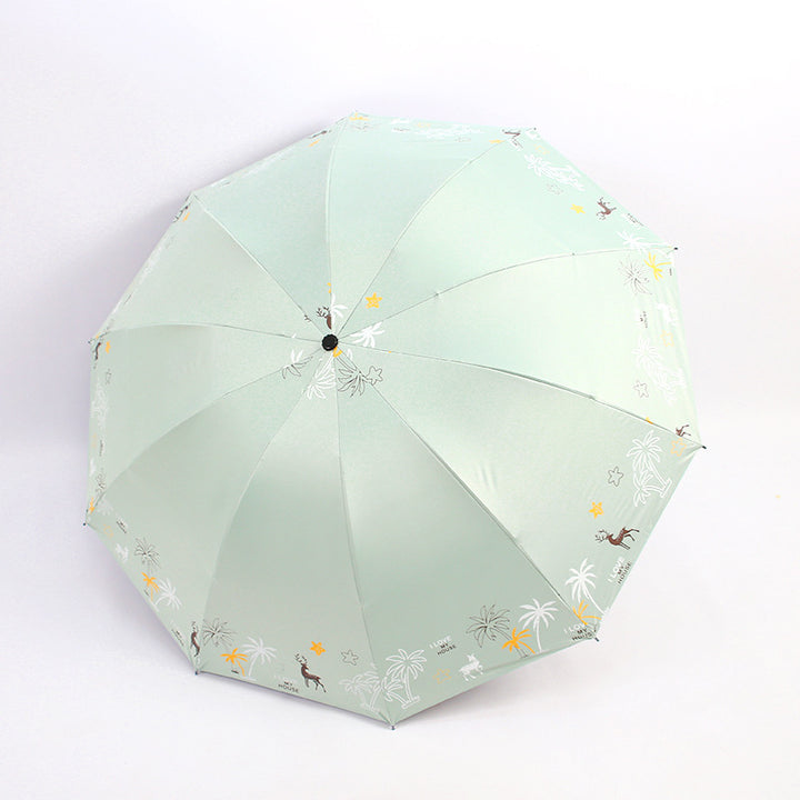 Damen Faltbarer Regenschirm mit tierischem Motiv Karnz