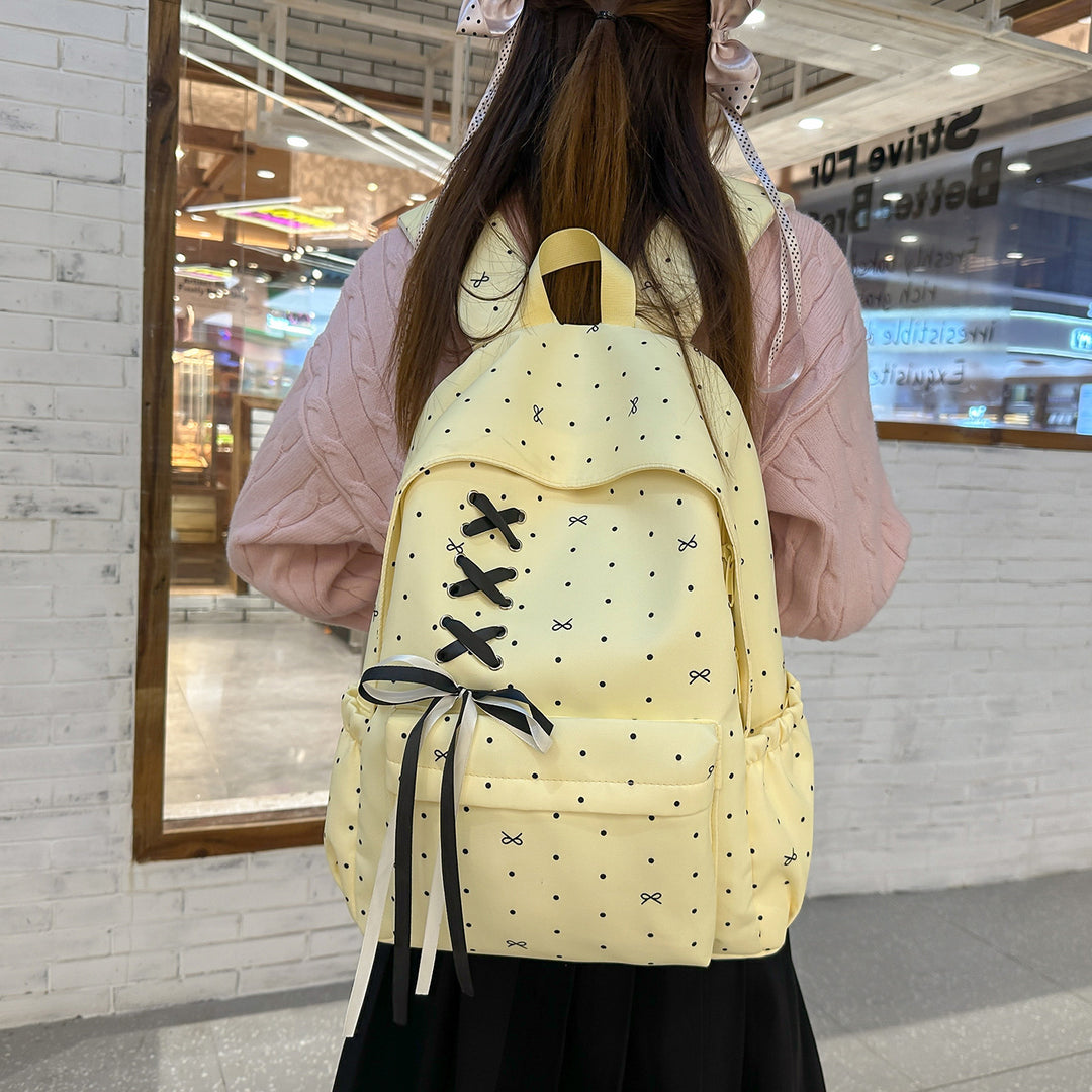 Stylische Schnürverschluss verzierten Rucksack Karnz
