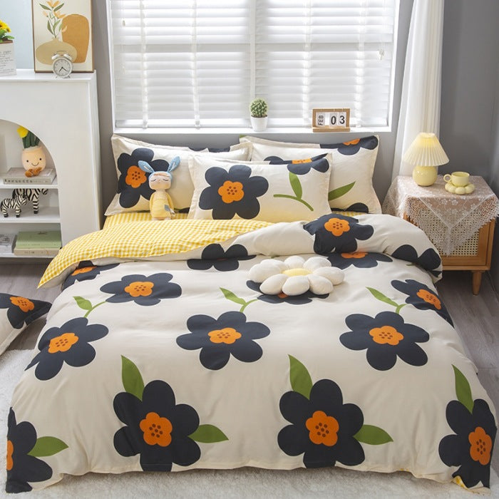 Blumenmuster Komforter Set
