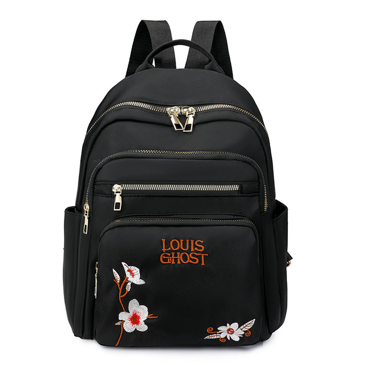 Bestickter Mehrfach-Taschen Rucksack