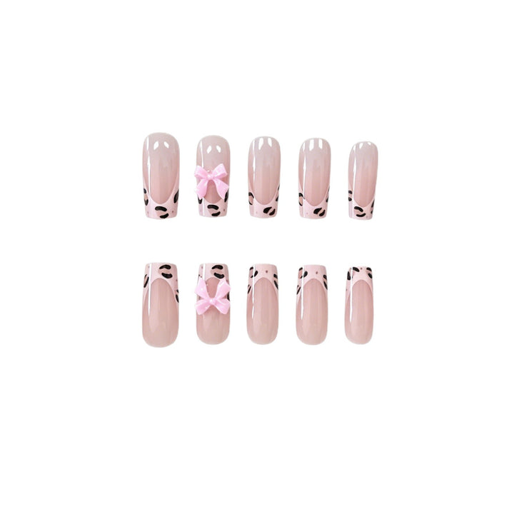 Dekadente florale Schleifen-Nagelkunst-Verstärkungen Karnz