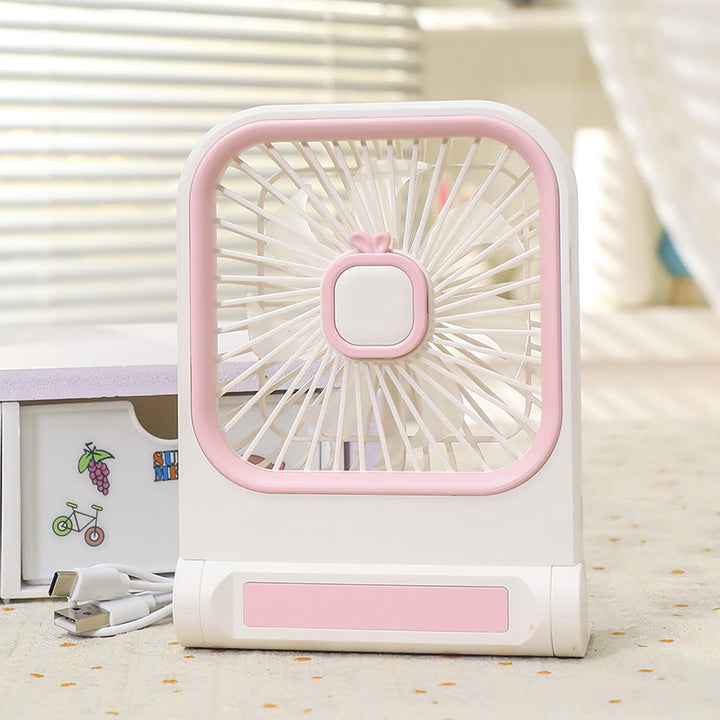 Damen Tragbarer Tischventilator mit niedlichem Katzendesign Karnz