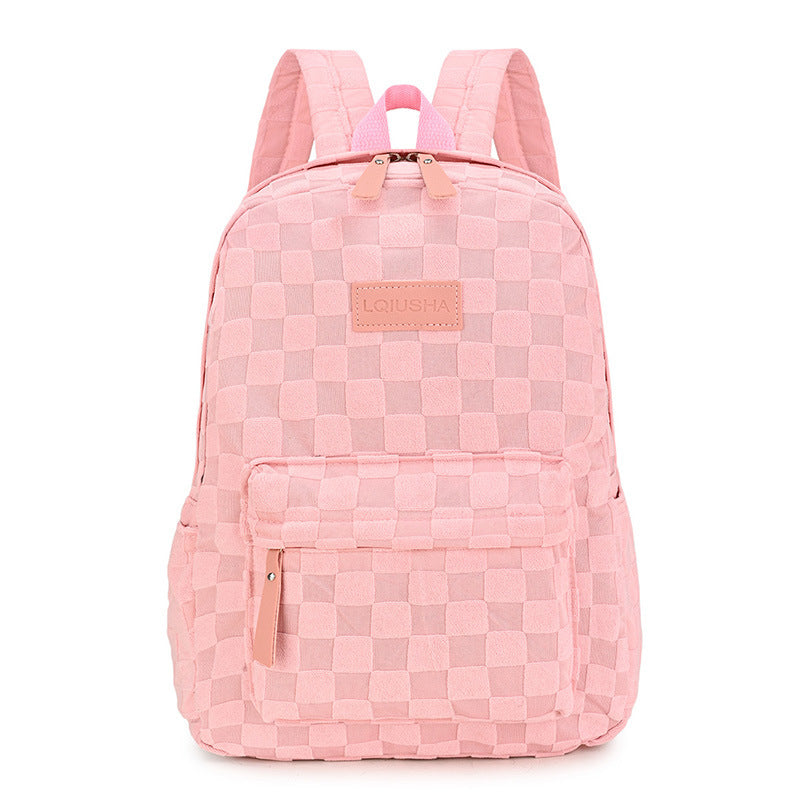 Stylischer Karomuster-Rucksack