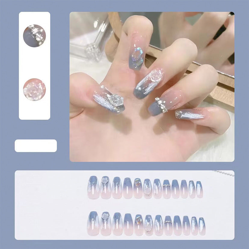 Künstlerisches Glossy Press-On Nagelkit
