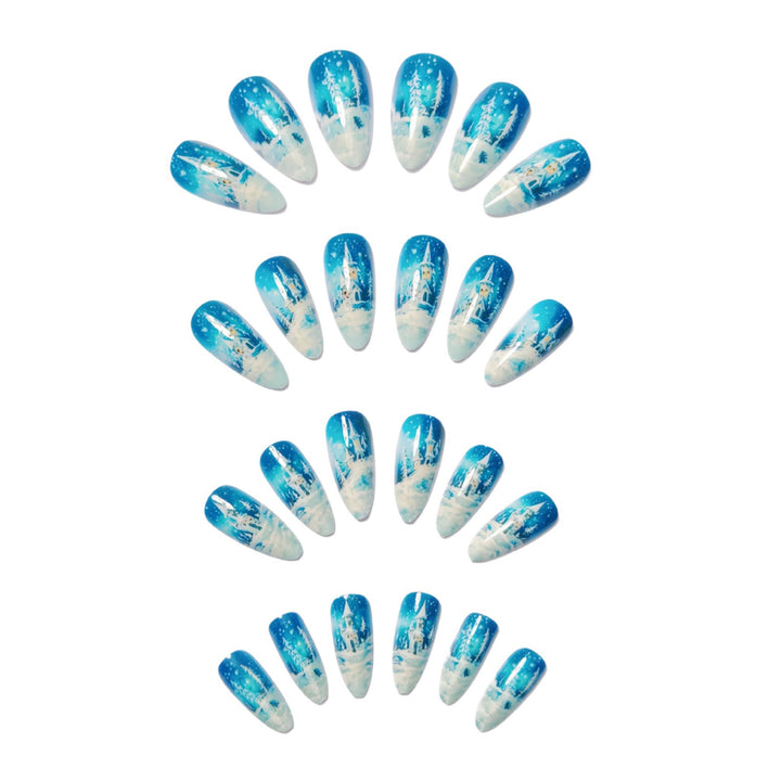 Winterliches Kunstnageldesign Karnz