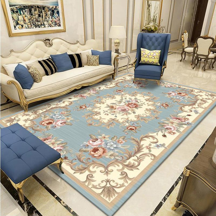 Eleganter floraler gewebter Teppich