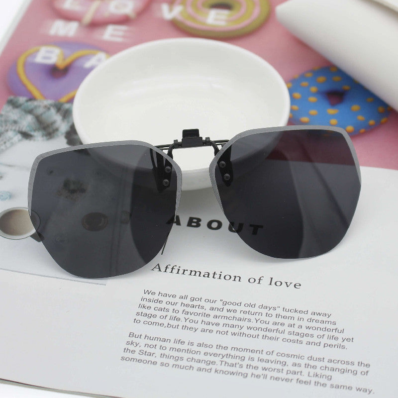 Damen modische Oversized-Sonnenbrille mit eckigem Design Karnz