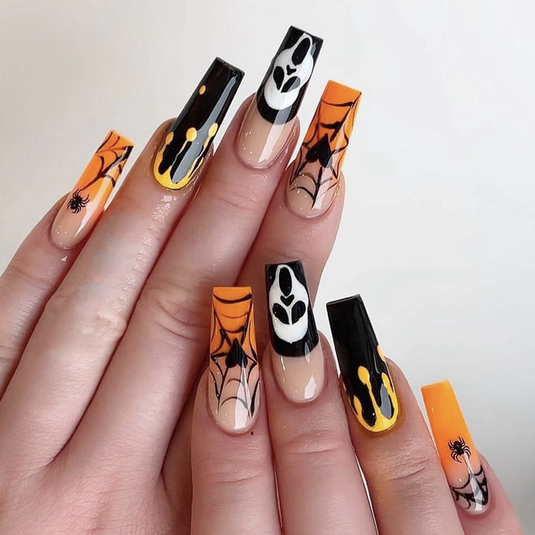 Halloween Themen Artikulierter Acryl Nagelset Karnz