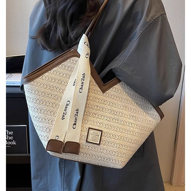 Gewebte Textur Schultertasche Karnz