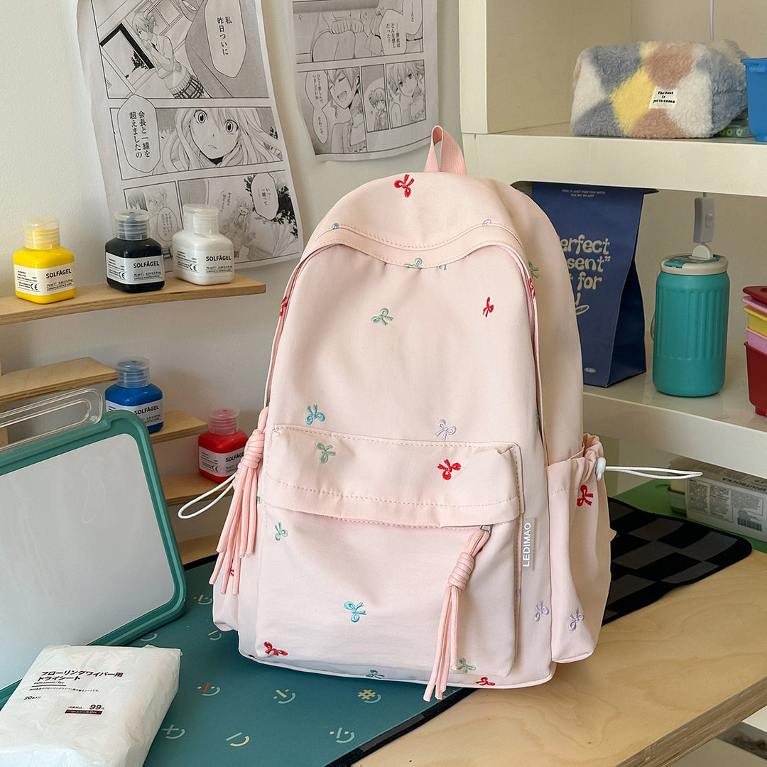 Süßer gestickter gemusterter Rucksack Karnz