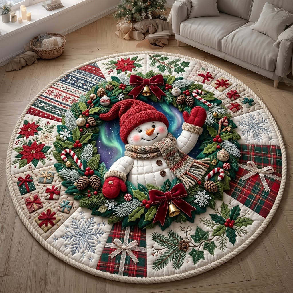 Festliche Weihnachtsmotiv Teppich Dekor