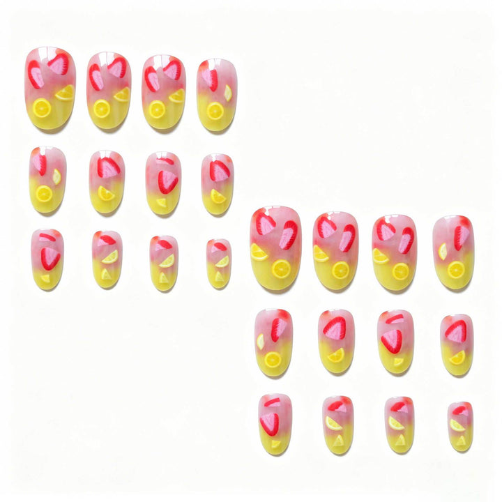 Tropische Früchte Nagelkunst
