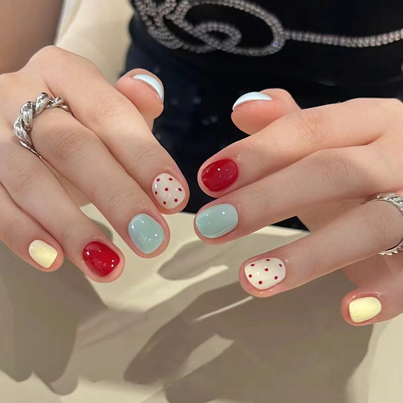 Süßes Pünktchen Nagelkunst Set Karnz