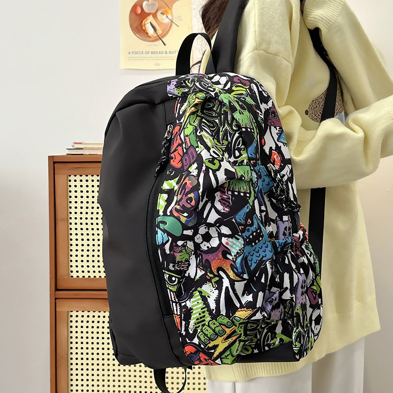 Trendy Grafikdruck Rucksack Karnz