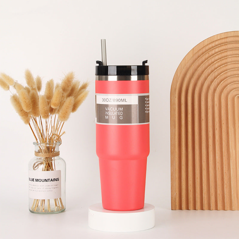 Unisex Isolierter Trinkbecher mit integriertem Strohhalm Karnz