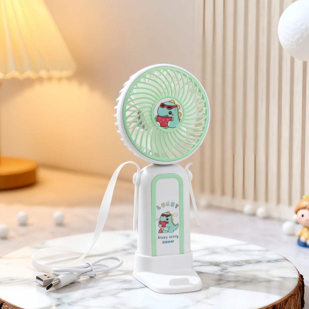 Damen Tragbarer Handventilator mit verspieltem Einhorn-Design Karnz