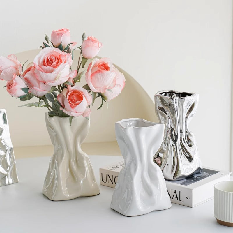 Kunstvolle Keramikblumenvase Karnz