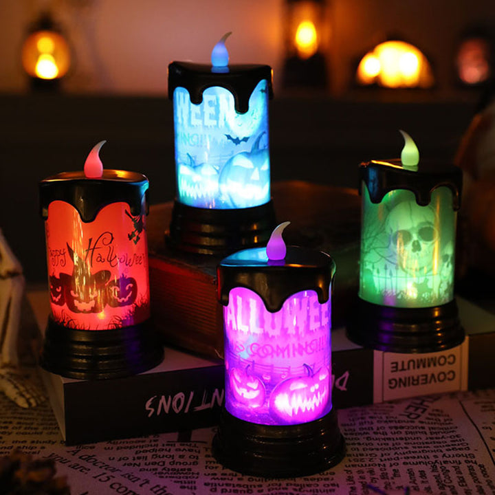 Dekoratives LED-Halloween-Kerzenset