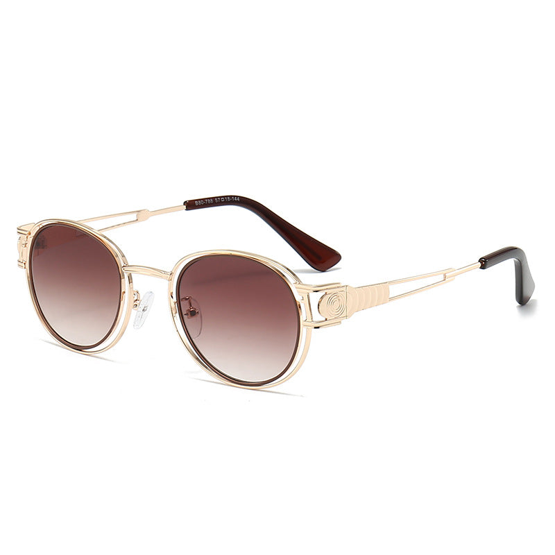 Damen Sonnenbrille mit modischem Metallrahmen und komfortablen Nasenpads Karnz