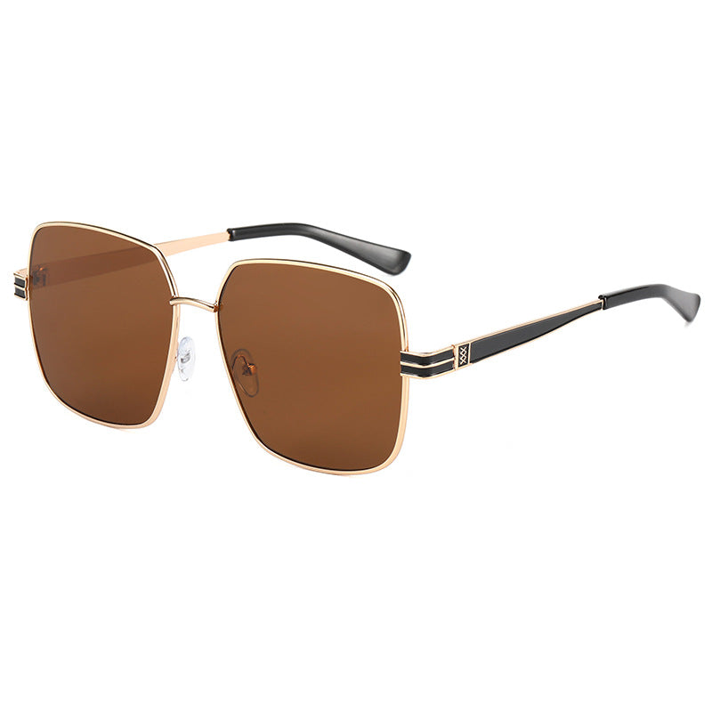 Damen modische quadratische Brille mit filigranem Metallrahmen Karnz