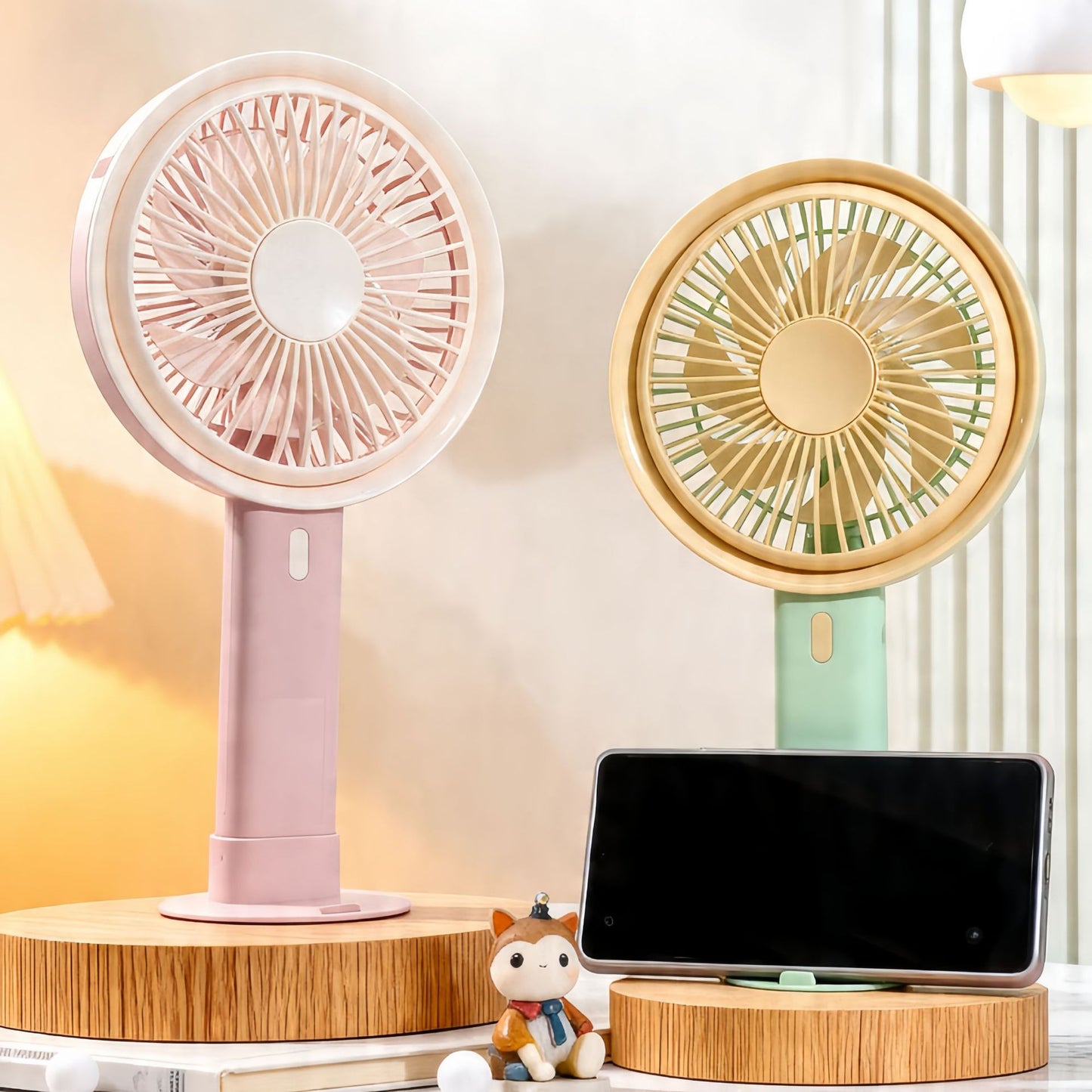 Damen Tragbarer Tischventilator mit integrierter USB-Ladefunktion Karnz