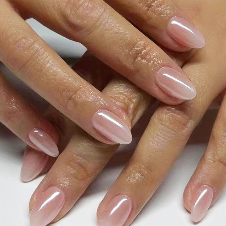 Natürliche glänzende Press-On-Nagelspitzen Karnz