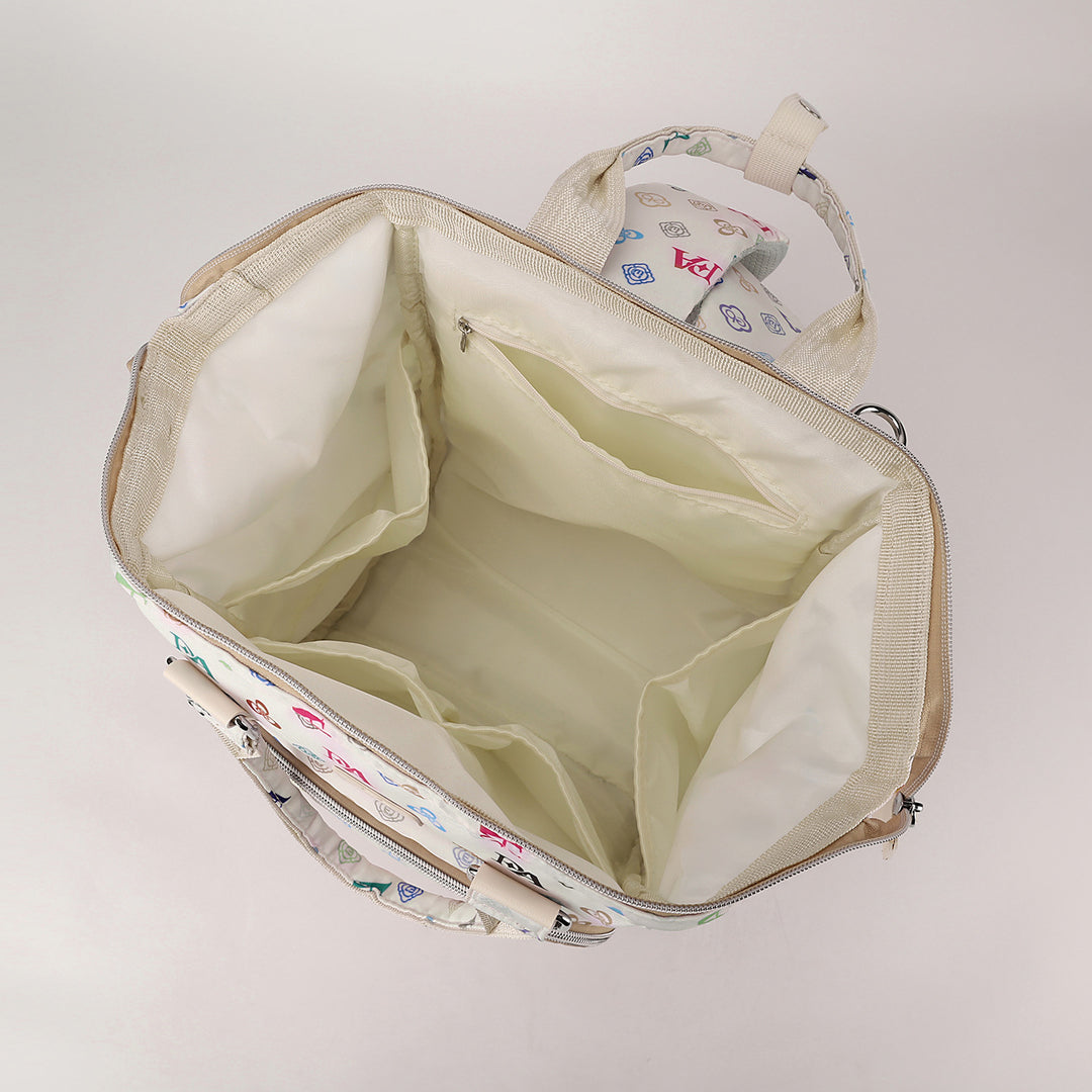 Blumenmuster Multifunktionaler Rucksack Karnz