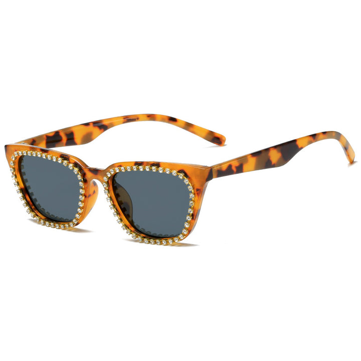 Damen Sonnenbrille mit glamourösem Strassrahmen Karnz