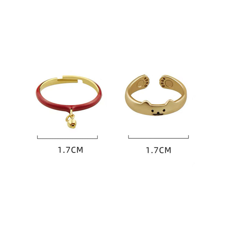 Süßes Tierpfoten-Ring-Set Karnz