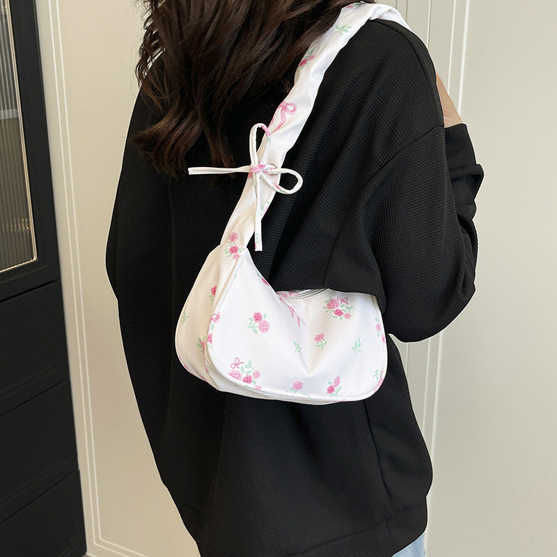 Florale bestickte Handtasche