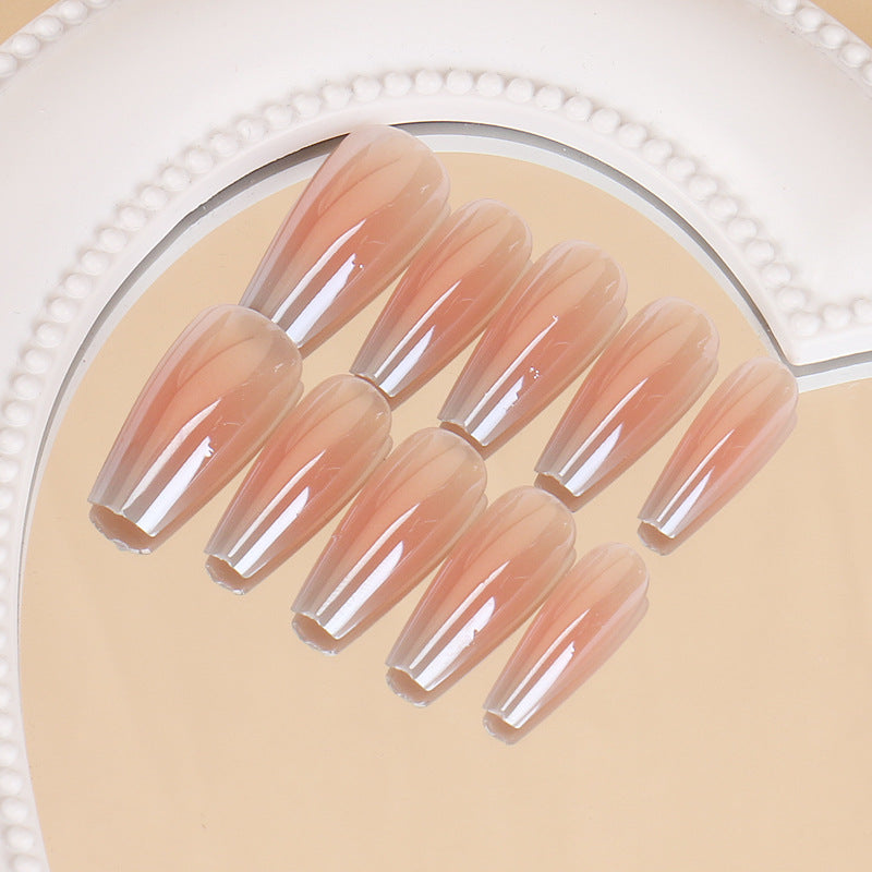 Künstlerische Ombre Stiletto Press-On Nägel Karnz