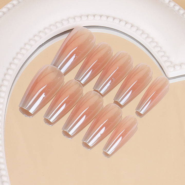 Künstlerische Ombre Stiletto Press-On Nägel Karnz