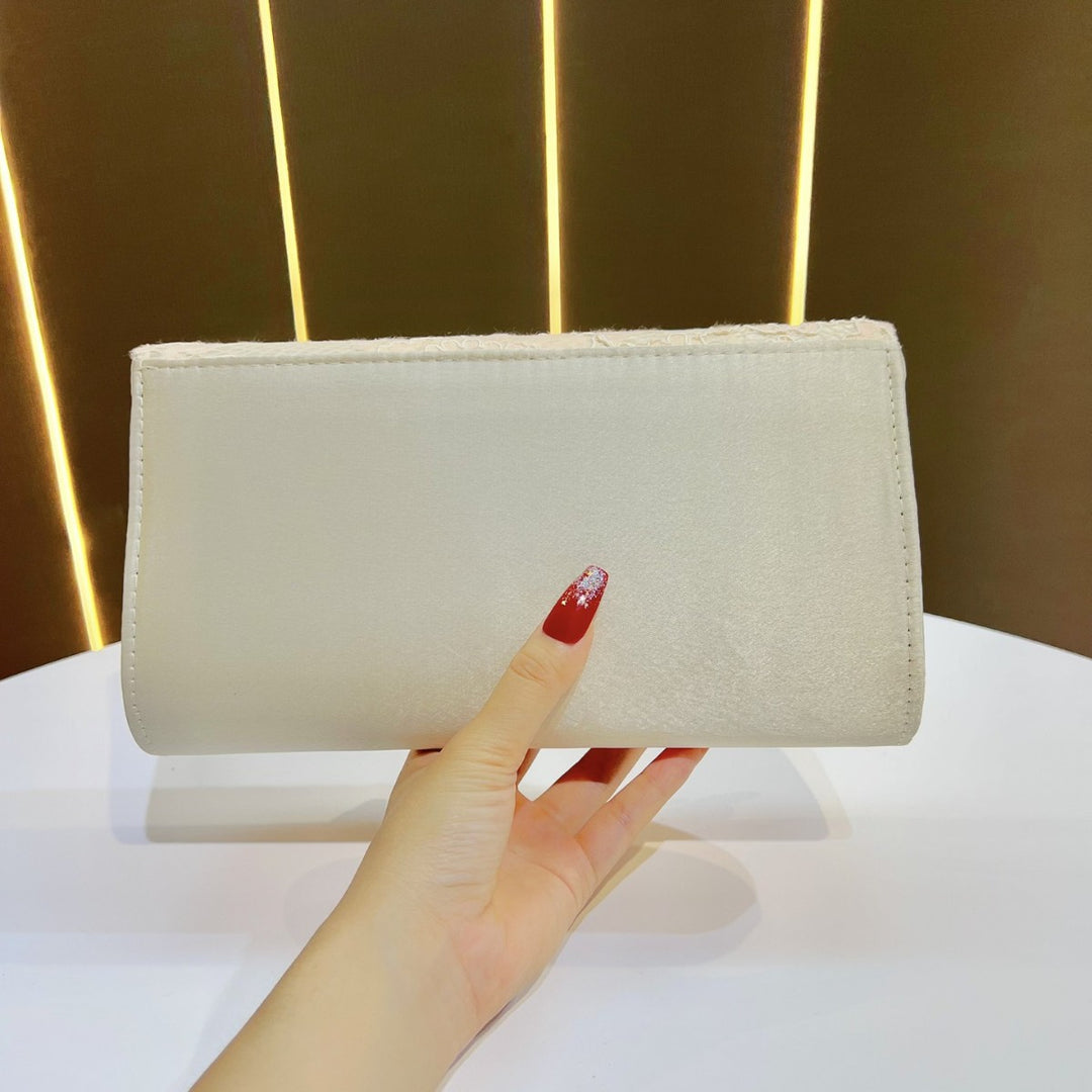 Elegante Florale Spitze Abend Clutch