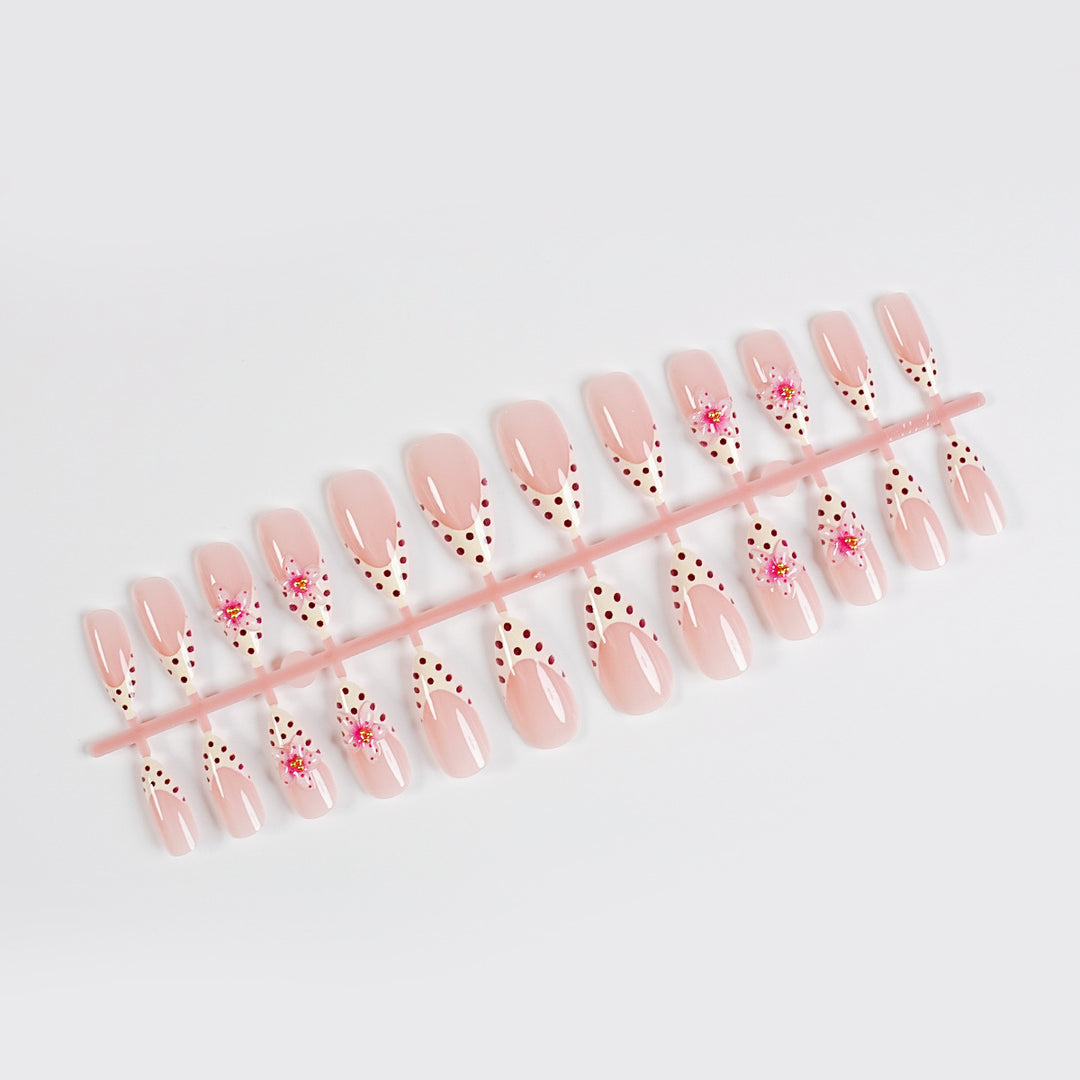 Premium Press-On Nail Art Set mit Zubehör