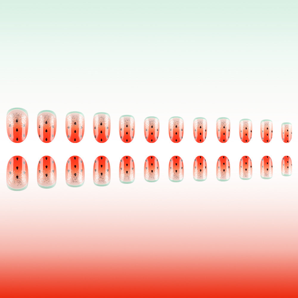 Spaß mit Wassermelonen-Themen-Nagelkunst Karnz