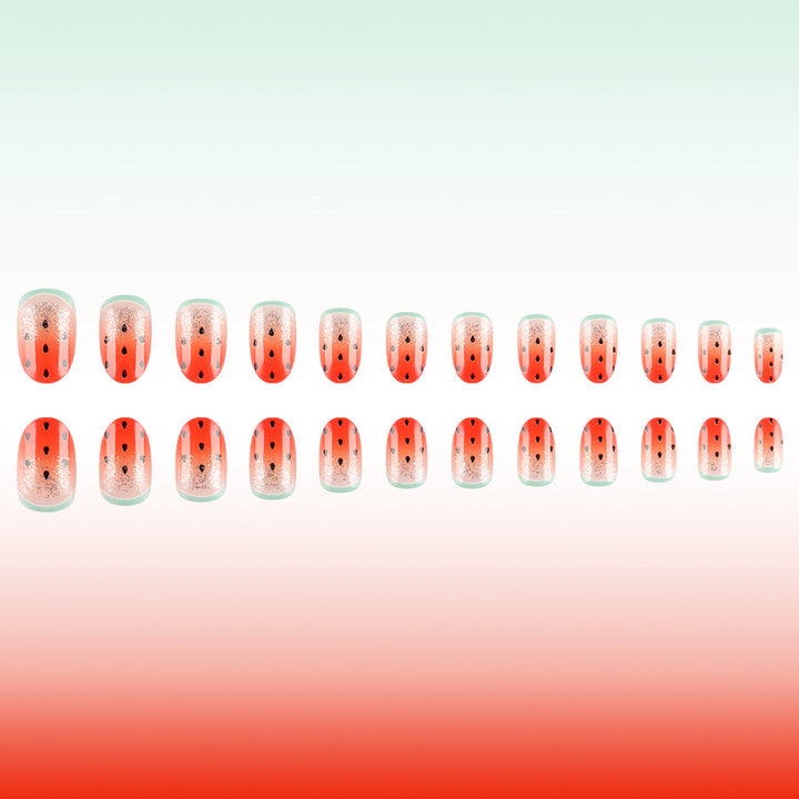 Spaß mit Wassermelonen-Themen-Nagelkunst Karnz