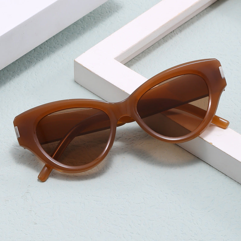 Damen Cat-Eye Sonnenbrille mit modernem, auffälligem Design Karnz