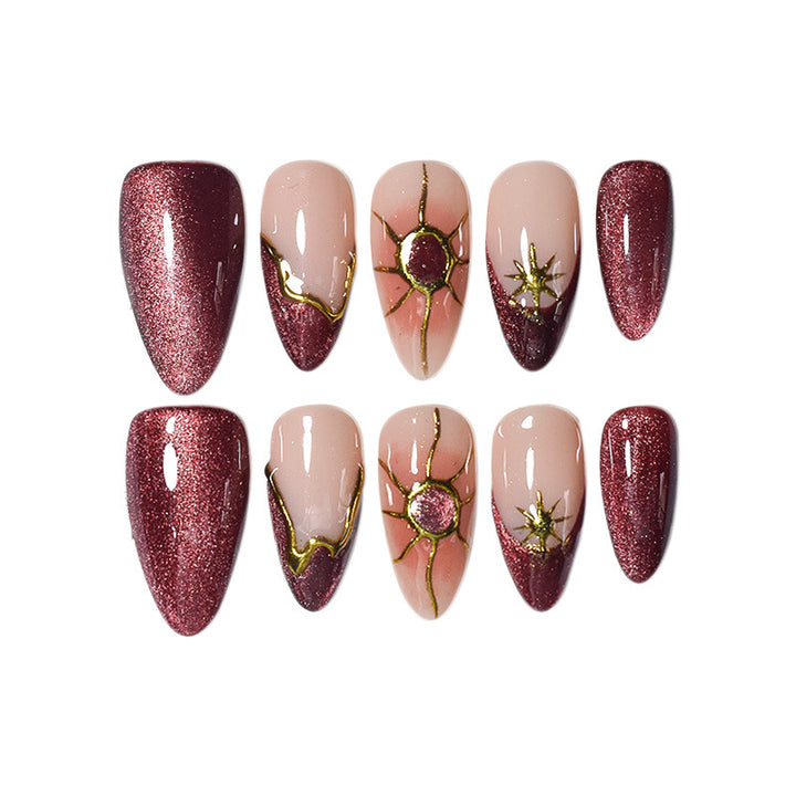 Elegante Spitz-Nagelkunst-Erweiterungen Karnz