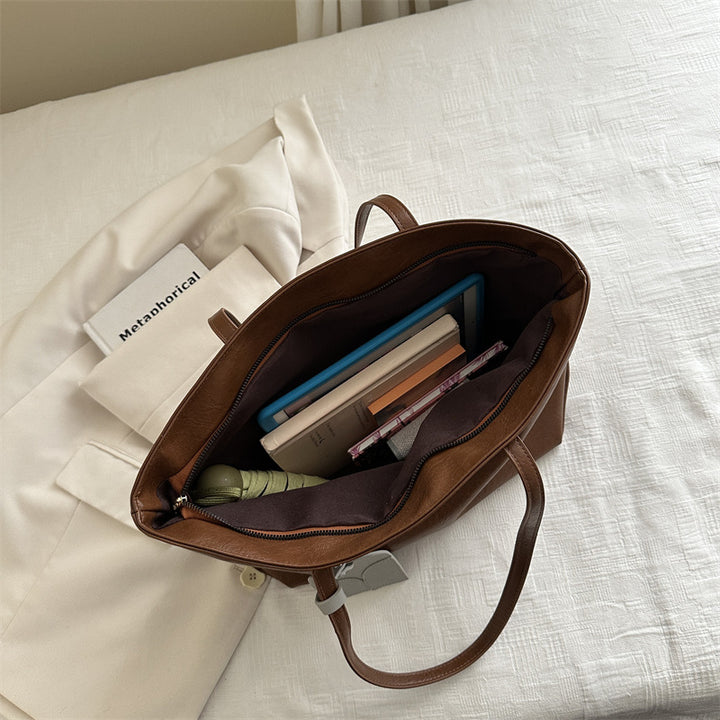Elegante Faux-Leder Tote Bag