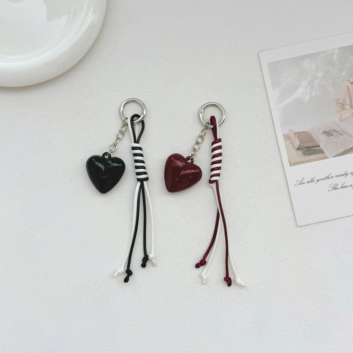Herzförmiger Charm Schlüsselanhänger Karnz